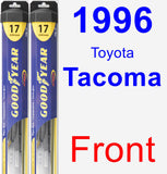 Front Wiper Blade Pack for 1996 Toyota Tacoma - Hybrid
