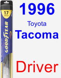 Driver Wiper Blade for 1996 Toyota Tacoma - Hybrid