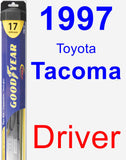 Driver Wiper Blade for 1997 Toyota Tacoma - Hybrid