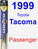 Passenger Wiper Blade for 1999 Toyota Tacoma - Hybrid