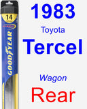 Rear Wiper Blade for 1983 Toyota Tercel - Hybrid
