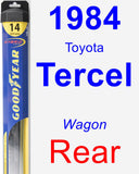 Rear Wiper Blade for 1984 Toyota Tercel - Hybrid