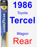 Rear Wiper Blade for 1986 Toyota Tercel - Hybrid