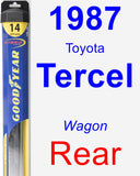 Rear Wiper Blade for 1987 Toyota Tercel - Hybrid