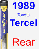 Rear Wiper Blade for 1989 Toyota Tercel - Hybrid