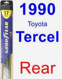 Rear Wiper Blade for 1990 Toyota Tercel - Hybrid