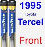 Front Wiper Blade Pack for 1995 Toyota Tercel - Hybrid