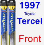 Front Wiper Blade Pack for 1997 Toyota Tercel - Hybrid
