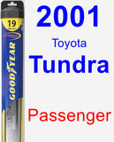 Passenger Wiper Blade for 2001 Toyota Tundra - Hybrid