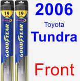 Front Wiper Blade Pack for 2006 Toyota Tundra - Hybrid