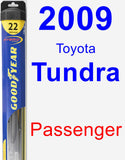 Passenger Wiper Blade for 2009 Toyota Tundra - Hybrid