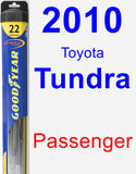 Passenger Wiper Blade for 2010 Toyota Tundra - Hybrid