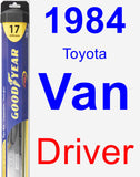 Driver Wiper Blade for 1984 Toyota Van - Hybrid