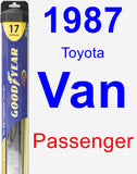 Passenger Wiper Blade for 1987 Toyota Van - Hybrid