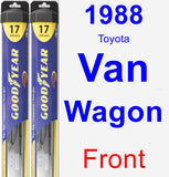 Front Wiper Blade Pack for 1988 Toyota Van Wagon - Hybrid