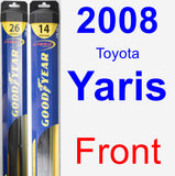 Front Wiper Blade Pack for 2008 Toyota Yaris - Hybrid