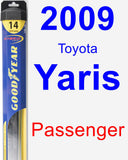 Passenger Wiper Blade for 2009 Toyota Yaris - Hybrid