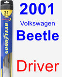 Driver Wiper Blade for 2001 Volkswagen Beetle - Hybrid