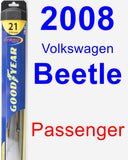 Passenger Wiper Blade for 2008 Volkswagen Beetle - Hybrid