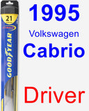 Driver Wiper Blade for 1995 Volkswagen Cabrio - Hybrid