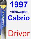 Driver Wiper Blade for 1997 Volkswagen Cabrio - Hybrid