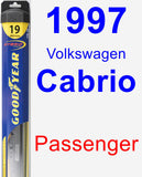 Passenger Wiper Blade for 1997 Volkswagen Cabrio - Hybrid