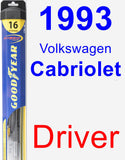 Driver Wiper Blade for 1993 Volkswagen Cabriolet - Hybrid