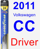 Driver Wiper Blade for 2011 Volkswagen CC - Hybrid