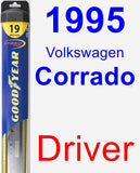 Driver Wiper Blade for 1995 Volkswagen Corrado - Hybrid