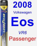 Passenger Wiper Blade for 2008 Volkswagen Eos - Hybrid