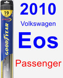 Passenger Wiper Blade for 2010 Volkswagen Eos - Hybrid