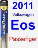 Passenger Wiper Blade for 2011 Volkswagen Eos - Hybrid