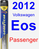 Passenger Wiper Blade for 2012 Volkswagen Eos - Hybrid