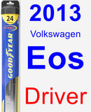 Driver Wiper Blade for 2013 Volkswagen Eos - Hybrid