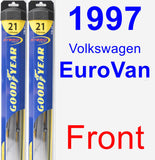 Front Wiper Blade Pack for 1997 Volkswagen EuroVan - Hybrid