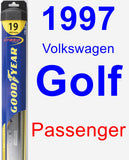 Passenger Wiper Blade for 1997 Volkswagen Golf - Hybrid