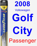 Passenger Wiper Blade for 2008 Volkswagen Golf City - Hybrid