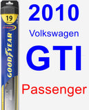 Passenger Wiper Blade for 2010 Volkswagen GTI - Hybrid