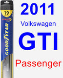 Passenger Wiper Blade for 2011 Volkswagen GTI - Hybrid