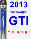 Passenger Wiper Blade for 2013 Volkswagen GTI - Hybrid