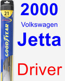 Driver Wiper Blade for 2000 Volkswagen Jetta - Hybrid