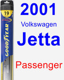 Passenger Wiper Blade for 2001 Volkswagen Jetta - Hybrid