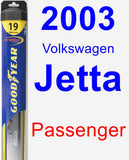 Passenger Wiper Blade for 2003 Volkswagen Jetta - Hybrid