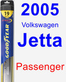 Passenger Wiper Blade for 2005 Volkswagen Jetta - Hybrid