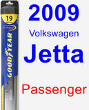 Passenger Wiper Blade for 2009 Volkswagen Jetta - Hybrid