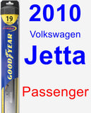 Passenger Wiper Blade for 2010 Volkswagen Jetta - Hybrid