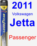 Passenger Wiper Blade for 2011 Volkswagen Jetta - Hybrid