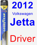 Driver Wiper Blade for 2012 Volkswagen Jetta - Hybrid