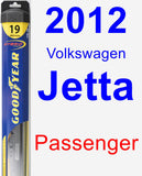 Passenger Wiper Blade for 2012 Volkswagen Jetta - Hybrid