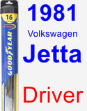 Driver Wiper Blade for 1981 Volkswagen Jetta - Hybrid